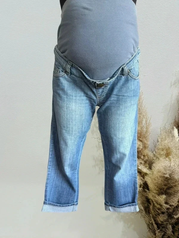 Jeans cortos de embarazo Calinkalin T38/M azul – photo 2